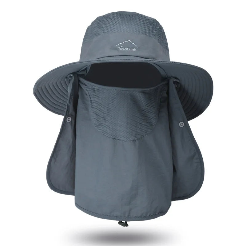 WORK UP® SolarShield Max™| Sombrero Profesional de Cobertura Extendida UPF50+