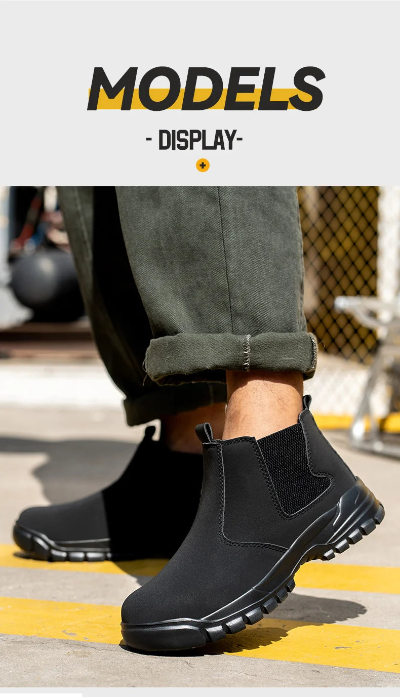 WorkUp® SafeClick Pro™ Botas de Seguridad [Blindaje Anti-Perforación y Punta de Acero]