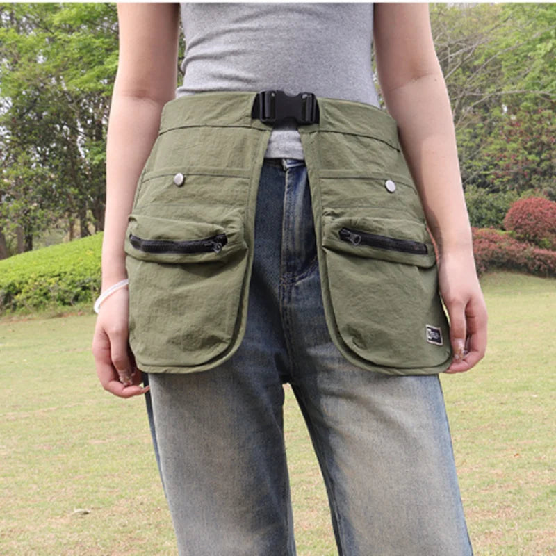 Delantal de Cintura Impermeable Multi-Bolsillos