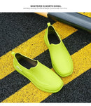 2026Simple Style Outdoor Work Commute Fishing Kitchen Non-Slip Waterproof Men's Flat-Soled High-Quality Rubber Boots Rain Boots
