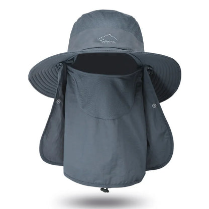 WORK UP® SolarShield Max™| Sombrero Profesional de Cobertura Extendida UPF50+