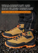 Steel Toe Safety Shoes Work Boots For Men Shoes Work Sneakers Anti-Smash Puncture-Proof Indestructible Construction Shoes