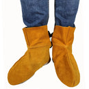 Thermal Insulation Cow Leather Welding Boot Safety Flame Resistant Welding Protective Feet Sleeve