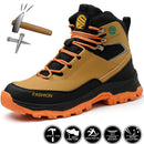 Steel Toe Safety Shoes Work Boots For Men Shoes Work Sneakers Anti-Smash Puncture-Proof Indestructible Construction Shoes