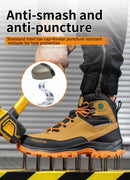 Steel Toe Safety Shoes Work Boots For Men Shoes Work Sneakers Anti-Smash Puncture-Proof Indestructible Construction Shoes