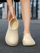 Chef's Shoes for Men and Women, Autumn Kitchen-Specific Waterproof, Non-Slip, Oil-Resistant, Wear-Resistant Slip-On Work Safety Shoes