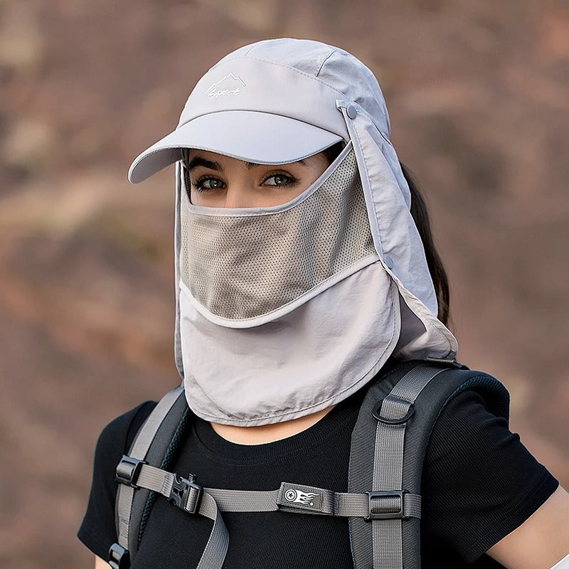 WORK UP® SunShield Pro™ |  Gorra de Protección Solar Integral UPF50+